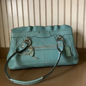 Teal coach purse #coach #purse